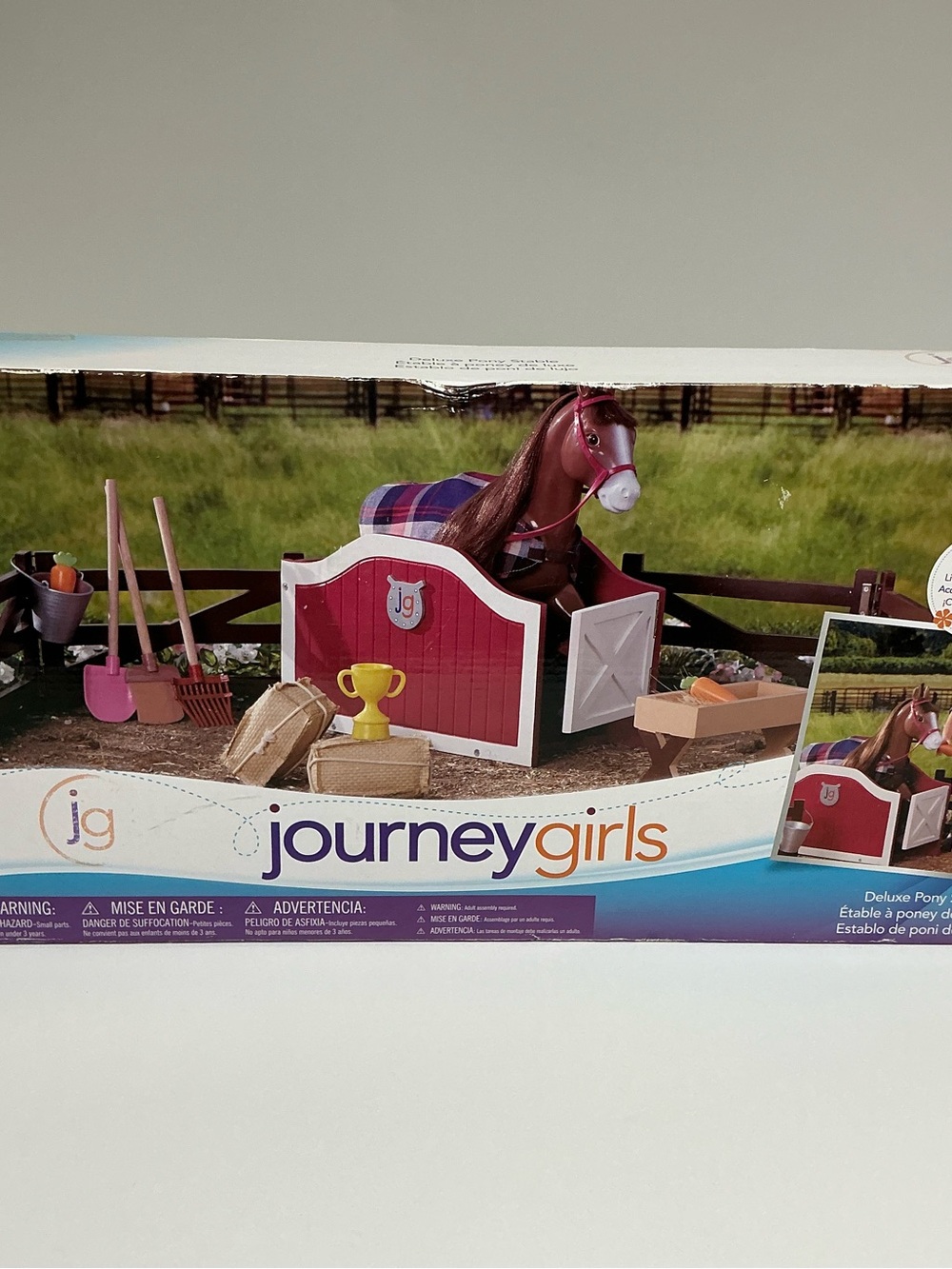 Journey Girls Deluxe Pony Stable in Original Box -Accessories for 18" Dolls READ